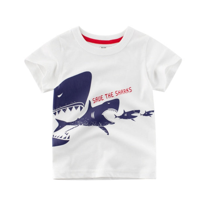 Boys’ Summer T-Shirts – Soft Cotton Short-Sleeve Tops for Kids (3-8 Years)