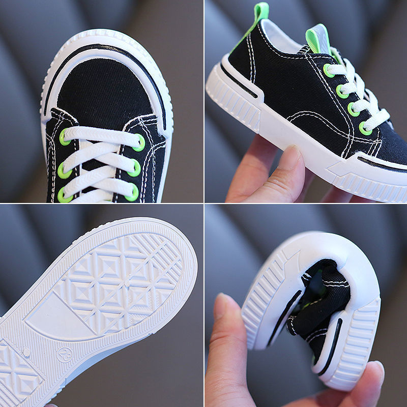 Children’s Canvas Sneakers – Non-Slip Rubber Sole Casual Shoes