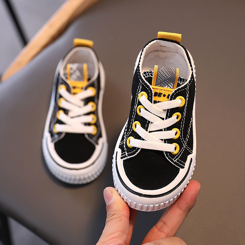 Children’s Canvas Sneakers – Non-Slip Rubber Sole Casual Shoes