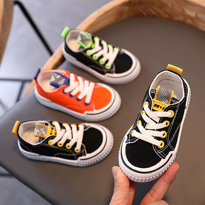 Children’s Canvas Sneakers – Non-Slip Rubber Sole Casual Shoes