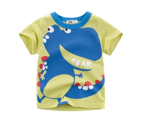 Boys’ Summer T-Shirts – Soft Cotton Short-Sleeve Tops for Kids (3-8 Years)
