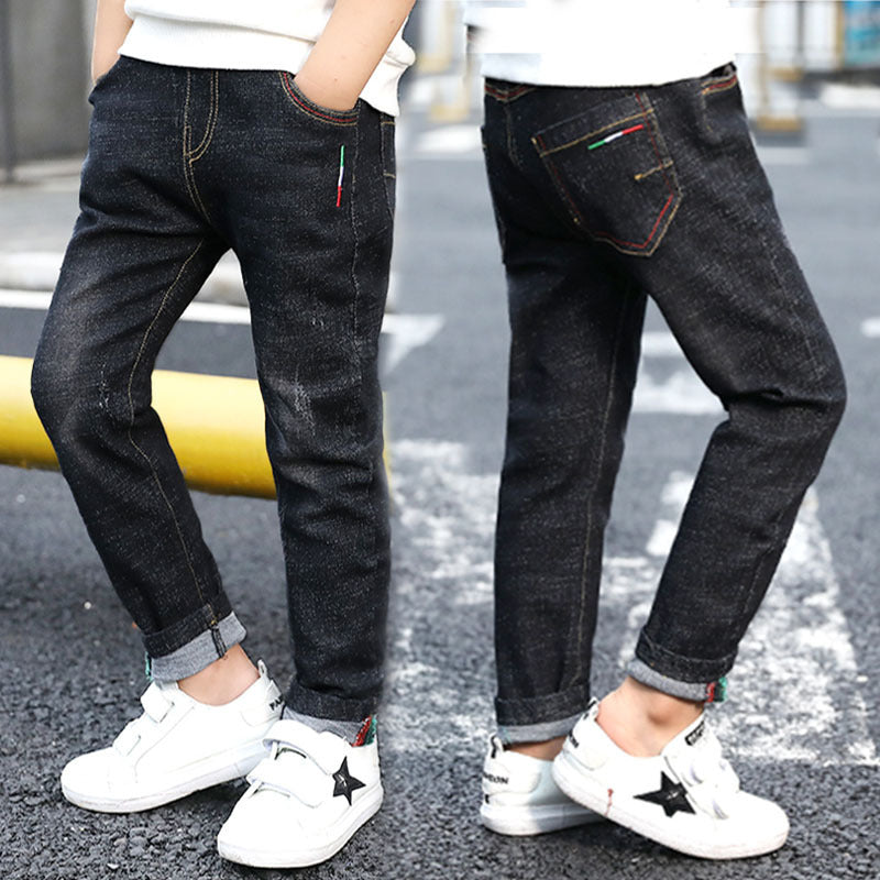 Boys’ Classic Denim Jeans – Comfortable & Trendy Stretchable Pants