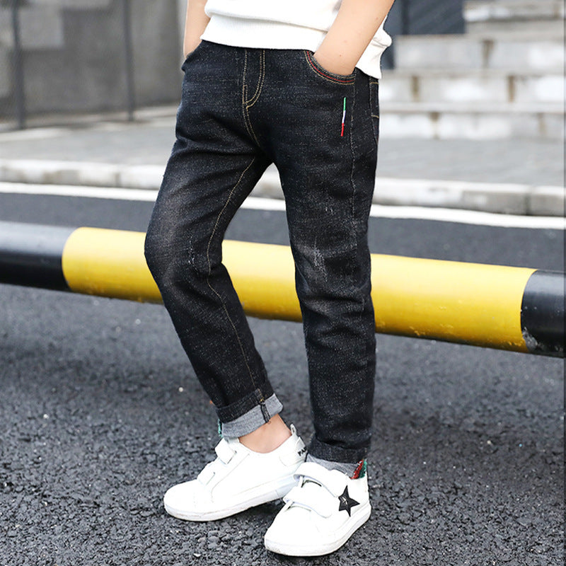 Boys’ Classic Denim Jeans – Comfortable & Trendy Stretchable Pants