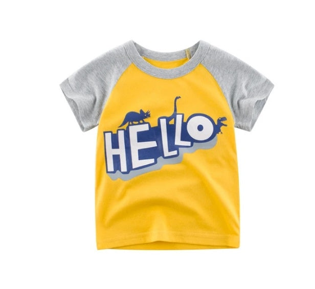 Boys’ Summer T-Shirts – Soft Cotton Short-Sleeve Tops for Kids (3-8 Years)