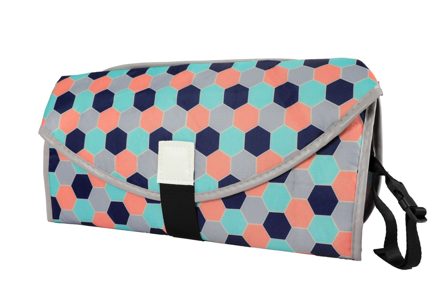 Portable Waterproof Diaper Changing Pad – Foldable Baby Travel Mat with Toy Links