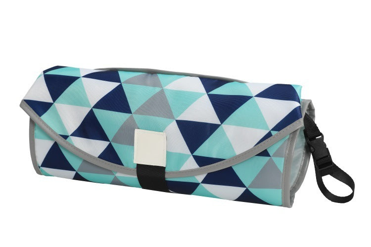 Portable Waterproof Diaper Changing Pad – Foldable Baby Travel Mat with Toy Links