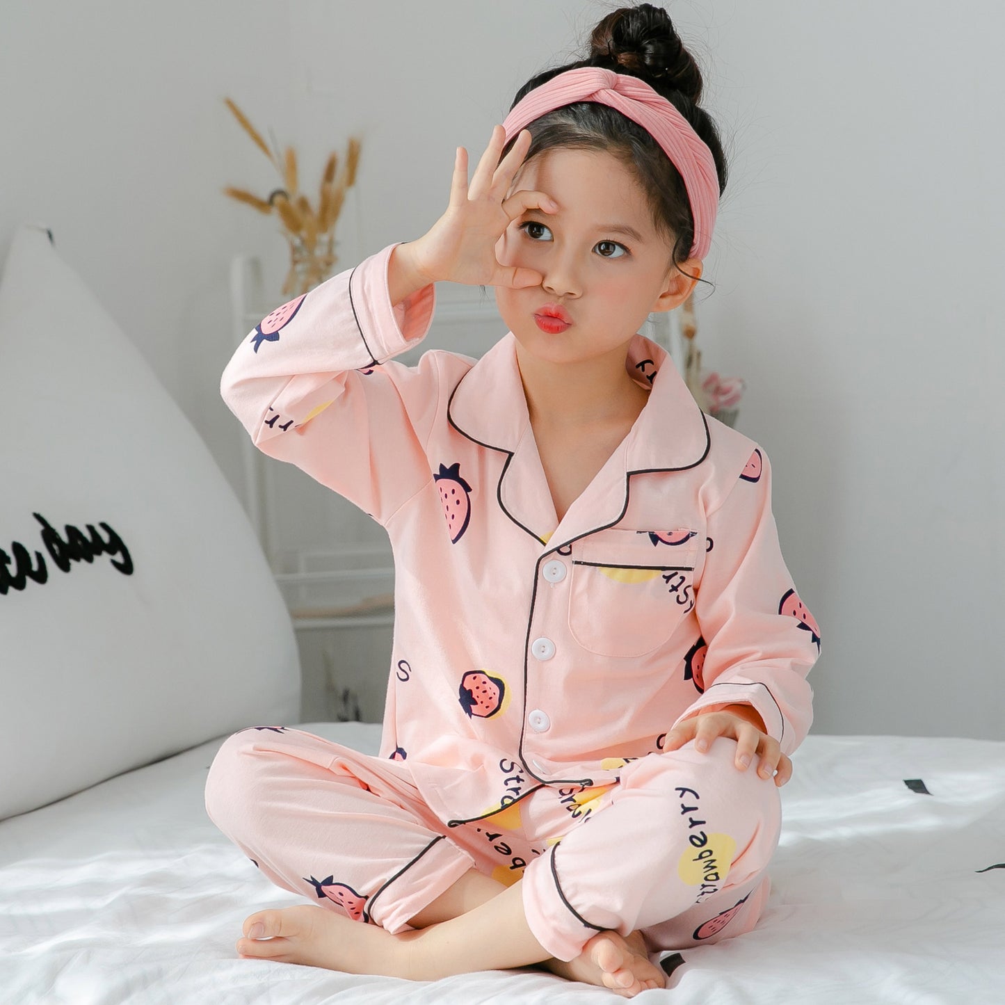 Girls’ Cotton Pajamas – Soft & Cozy Sleepwear Set (8+ Years)