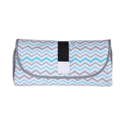 Portable Waterproof Diaper Changing Pad – Foldable Baby Travel Mat with Toy Links